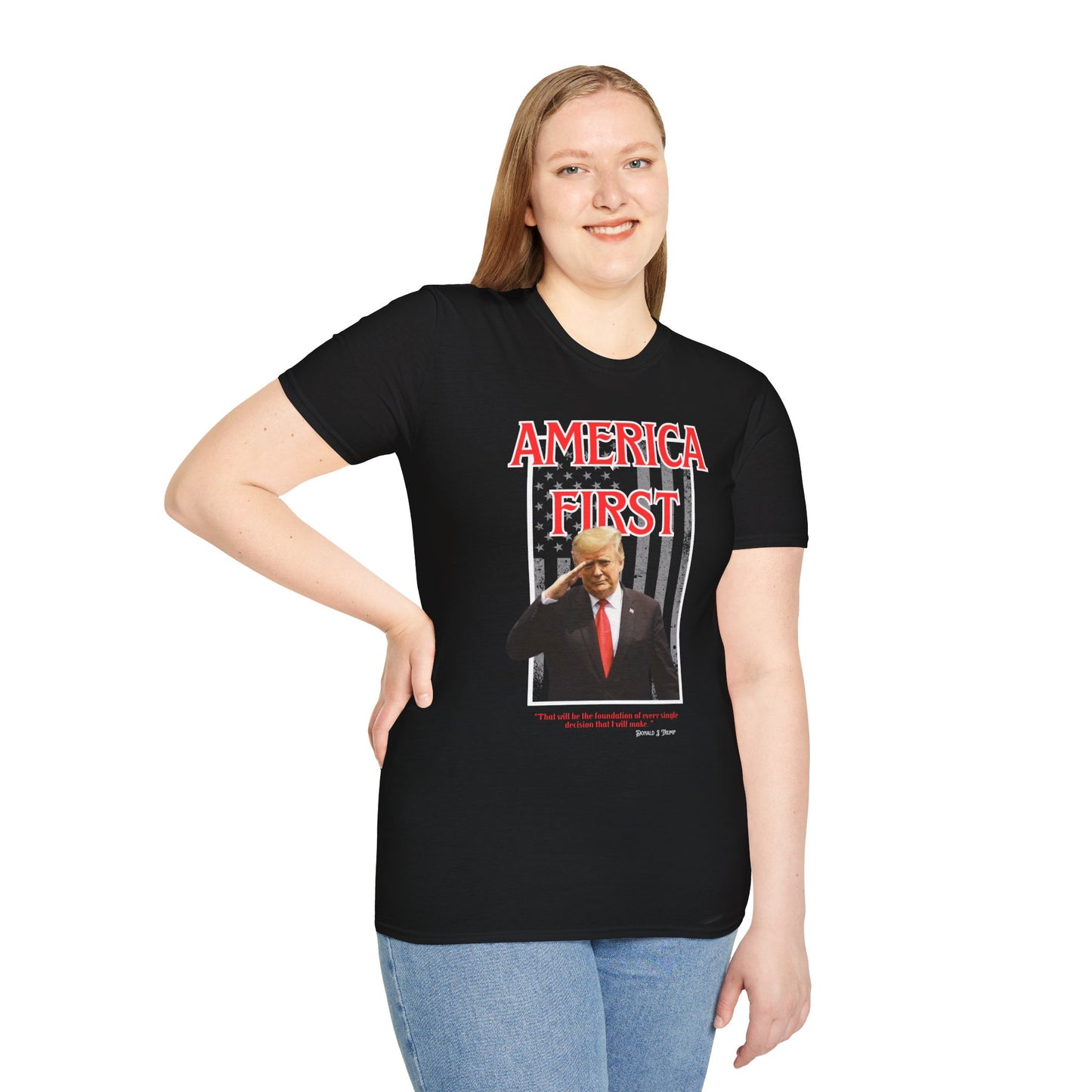 America First | Political Statement Tee