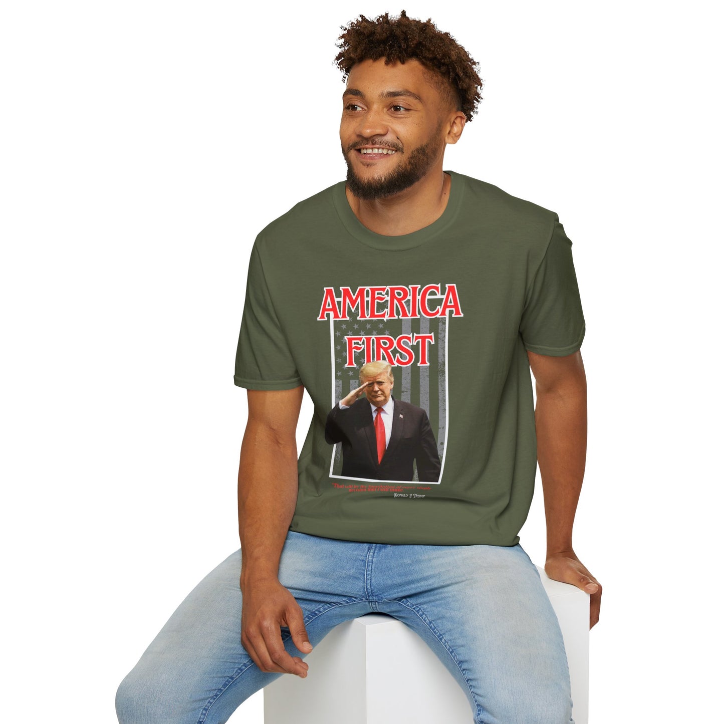 America First | Political Statement Tee